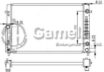 6190812044-T - Radiator for HOLDEN VE COMMODORE V8 3.6 06- A/T