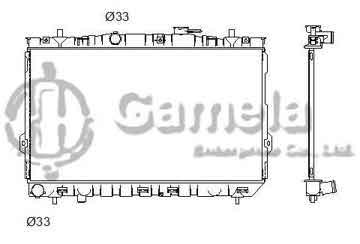 6190825010-T - Radiator for HYUNDAI ELANTRA L4 2.0 01-06 M/T NISSENS: 67494/67488 OEM: 253102D000, 253102D100 DPI: 2388MT/2387MT