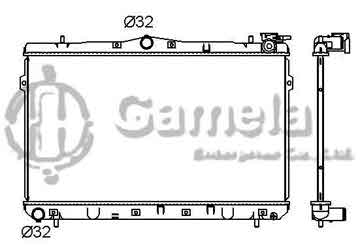 6190825013-T - Radiator for HYUNDAI ELANTRA / TIBURON L4 1.8/2.0 97-00 M/T NISSENS: 62298 OEM: 2531029010, 2531029010 DPI: 1897MT