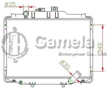 6190825014-T - Radiator for HYUNDAI H100 M/T NISSENS: 67499 OEM: 253104B000