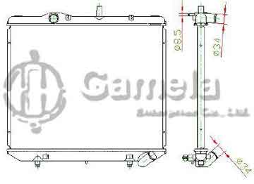 6190825015-T - Radiator for HYUNDAI 双龙 VAN MB140 662 M/T