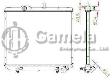 6190825017-T - Radiator for HYUNDAI 双龙 VAN MB140 662 M/T