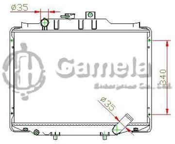 6190825018-T - Radiator for HYUNDAI H100 M/T OEM: 2531043000