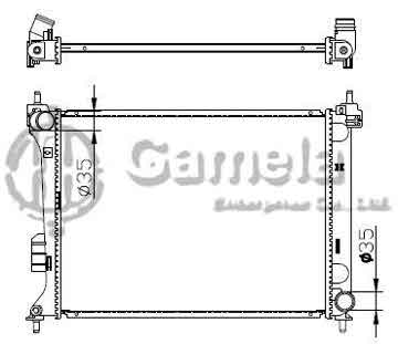 6190825027-T - Radiator for HYUNDAI I20 M/T