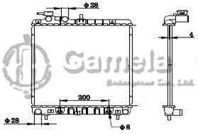 6190825039-T - Radiator for HYUNDAI ATOS'99-00 A/T