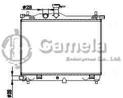 6190825045-T - Radiator for HYUNDAI I10'09- M/T OEM: 253100X000, 253100X300