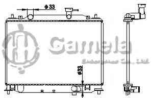 6190825078-T - Radiator for HYUNDAI ACCENT (D)'05- M/T