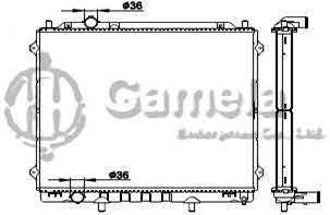 6190825088-T - Radiator for HYUNDAI TERRACAN '01- M/T NISSENS: 67483 OEM: 25310H1940