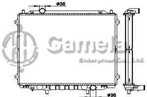 6190825094-T - Radiator for HYUNDAI TERRACAN 2.5 TDIC MAN'01- M/T