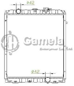 6190825110-T - Radiator for HYUNDAI TRUCK MT MT