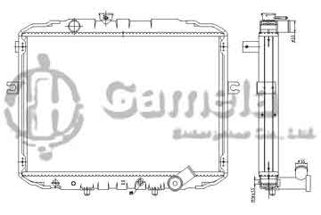 6190825111-T - Radiator for HYUNDAI H-100 PORTER BUS 2.5D'93-00 MT MT