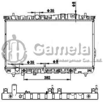 6190825121-T - Radiator for HYUNDAI TRAJET'99 A/T