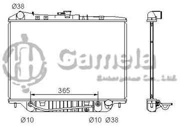 6190919005-T - Radiator for ISUZU RODEO V6 3.2/3.5 93-01 A/T OEM: 8524759590, 8970849230 DPI: 1571AT