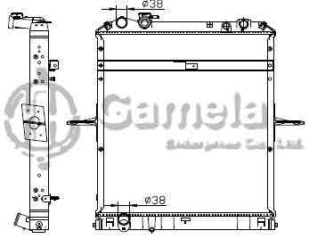 6190919011-T - Radiator for ISUZU NPR 09 M/T