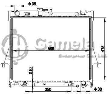 6190919025-T - Radiator for ISUZU PICKUP'2006 A/T