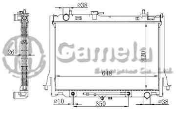 6190919032-T - Radiator for ISUZU D-MAX AT OEM: 8981372764