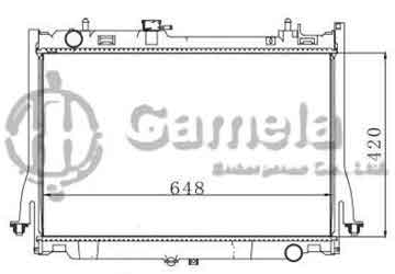 6190919035-T - Radiator for ISUZU D-MAX M/T OEM: 8981372764