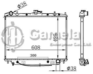 6190919038-T - Radiator for ISUZU Rodeo LS 01-03 A/T DPI: 2619