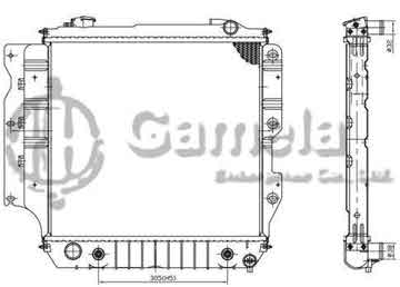 6191016005-T - Radiator for JEEP WRANGLER L4/L6 2.5/4.0 97-04 A/T NISSENS: 69217 OEM: 52028123, 52080181, 55037653 DPI: 2101