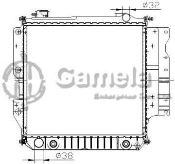 6191016025-T - Radiator for JEEP WRANGLER TJ.96-07 AT