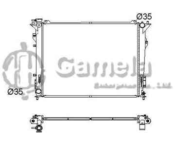 6191109013-T - Radiator for KIA OPTIMA L4/V6 2.4/2.7 06-08 M/T NISSENS: 66998 OEM: 253103K140, 253103E080 DPI: 2899