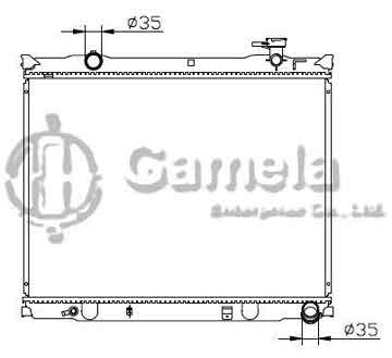 6191109023-T - Radiator for KIA SORENTO BL 2.5itr TURBO DIESEL 07 M/T