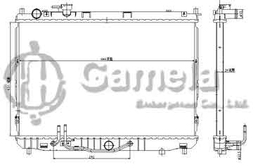 6191109038-T - Radiator for KIA CARENS/NAZA CITRA MPV A/T