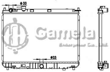 6191109039-T - Radiator for KIA CARENS/NAZA CITRA MPV M/T