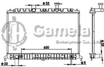 6191109040-T - Radiator for KIA SORENTO BL 2.5itr TURBO DIESEL 07 A/T