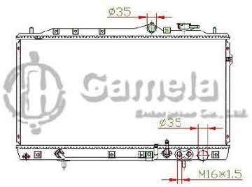 6191109046-T - Radiator for KIA CARENS 97-04 A/T