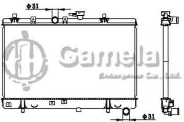 6191109056-T - Radiator for KIA RIO 00- 1.3I M/T NISSENS: 66665 OEM: 25310FD010