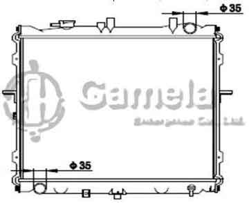 6191109062-T - Radiator for KIA SPORTAGE/CUTBACK 2.0I 16V'98 M/T NISSENS: 66642 OEM: OK01215200A, 01215200A