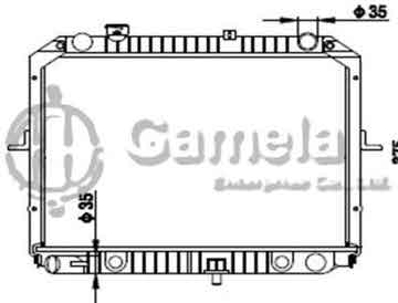 6191109066-T - Radiator for KIA PREGIO 2.7 M/T