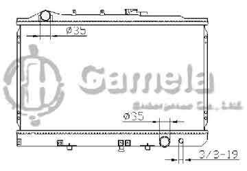 6191109082-T - Radiator for KIA M/T