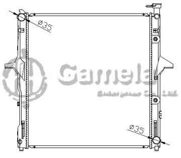 6191109083-T - Radiator for KIA SORENTO BL 3.8 06-ON A/T