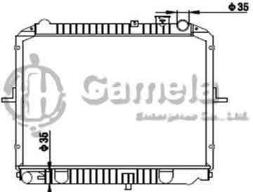 6191109099-T - Radiator for KIA K-SERIEC01 2.7(D) MT