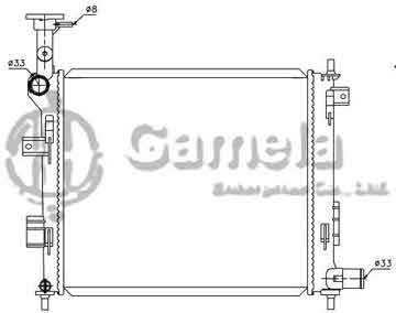 6191109101-T - Radiator for KIA PICANTO 1.0 i 12V 11- M/T NISSENS: 66747 OEM: 253101Y000