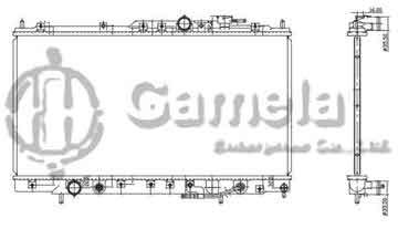 6191302005-T - Radiator for MITSUBISHI GALANT V6 3.0 01-02 A/T DPI: 2449