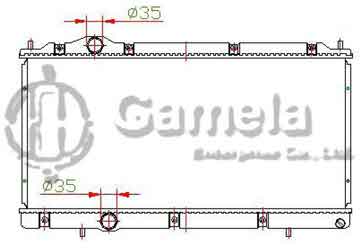 6191302009-T - Radiator for MITSUBISHI FTO DE2A/4G93 DE3A/6A12 94-99 M/T OEM: MR160020