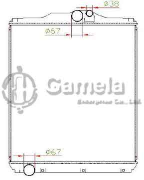 6191302020-T - Radiator for MITSUBISHI M/T