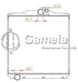 6191302032-T - Radiator for MITSUBISHI FUSO 6CYL OEM: MB293116