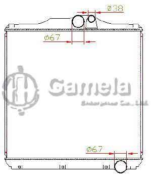 6191302050-T - Radiator for MITSUBISHI FUSO SUPER GREAT M/T OEM: ME403641