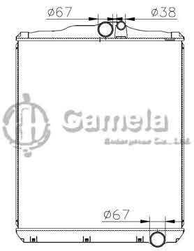 6191302068-T - Radiator for MITSUBISHI FUSO SUPER GREAT 03- M/T OEM: ME403634