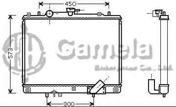 6191302080-T - Radiator for MITSUBISHI CHALLENGER SPORT 97- M/T NISSENS: 62895A OEM: MR571147