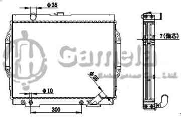 6191302105-T - Radiator for MITSUBISHI MONTERO L4 2.6 83-89 A/T DPI: 1039