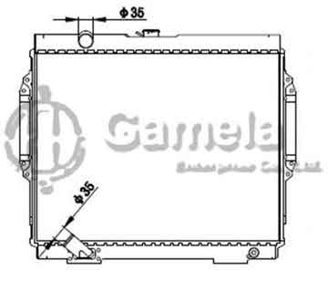 6191302109-T - Radiator for MITSUBISHI MONTERO V6 3.0 92-94 M/T DPI: 1504