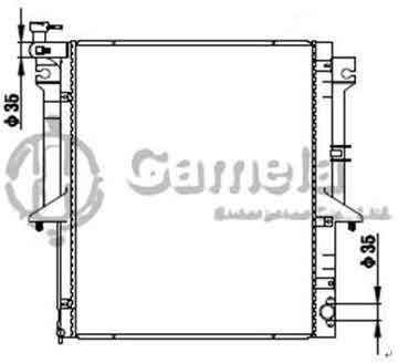 6191302113-T - Radiator for MITSUBISHI G200 04-/L200,07- M/T OEM: 1350A182K, 1350A314, 1350A346