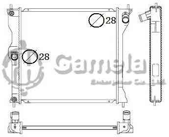 6191302117-T - Radiator for MITSUBISHI MIEV ELECTRIC 12 M/T DPI: 13268