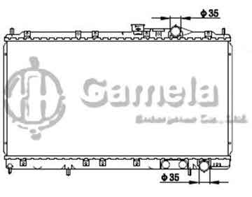 6191302126-T - Radiator for MITSUBISHI GALANT' 92-96 M/T OEM: MB845808, MR845812 DPI: 2176