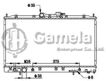 6191302131-T - Radiator for MITSUBISHI GALANT 98 A/T